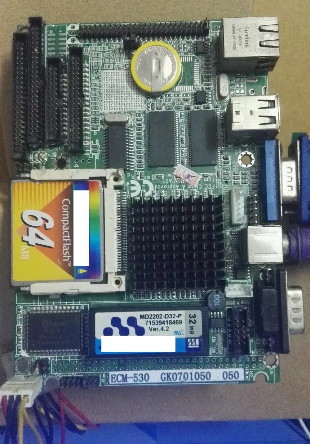 ECM-N530 100% OK Original 3.5 inch IPC Embedded Motherboard Industrial Mainboard SBC PC/104 PC104 with CPU RAM