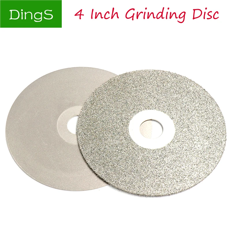 4inch Diamond Coated Grinding Disc electroplated Flat Lap Wheel Lapidary Polishing Tools For Jade Agate Crystal 36-3000 Grit