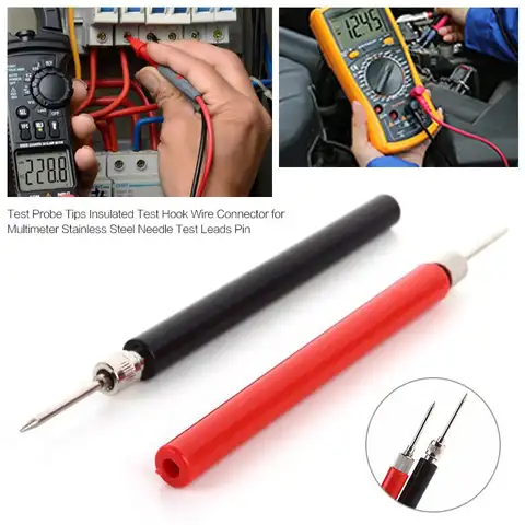 Insulated Test Probe 120mm for Multimeter VAHIGCY