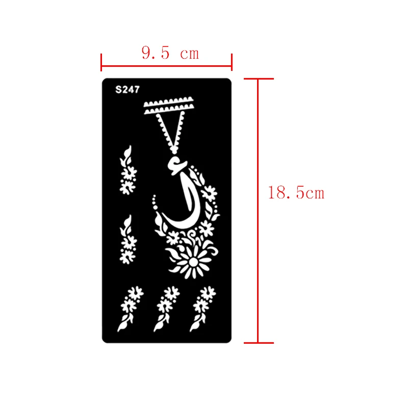 11 Styles Indian Henna Tattoo Templates for Hand Body Paint Temporary Glitter Airbrush TemporaryTattoo for Wedding Makeup