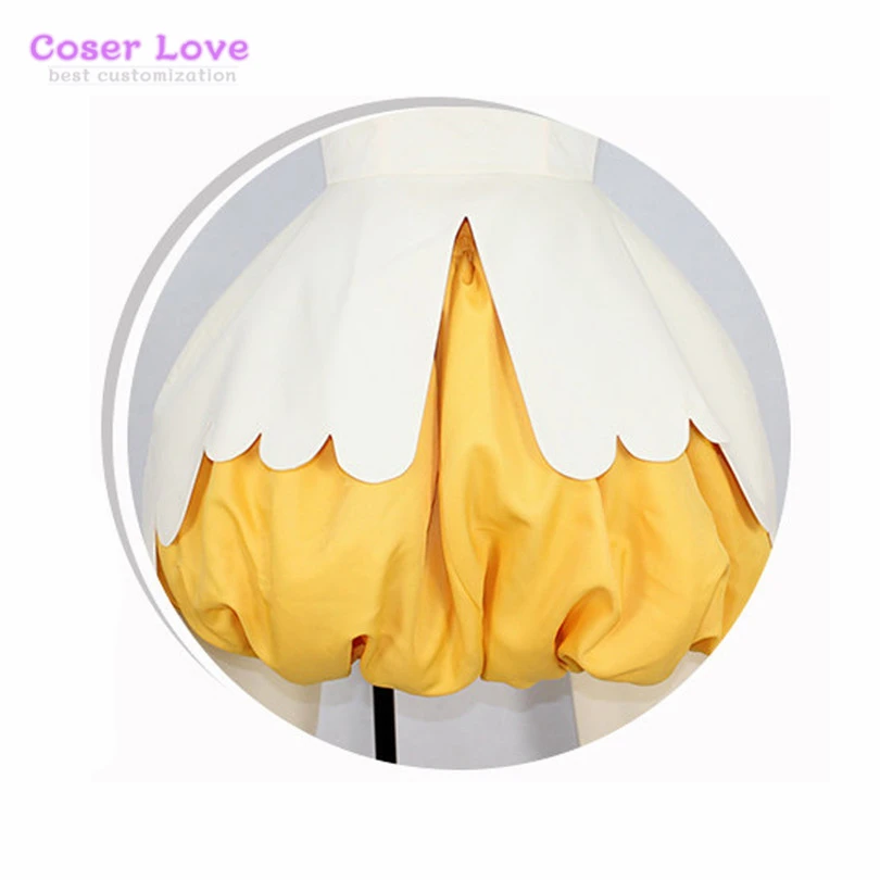 Cardcaptor Sakura Kinomoto Sakura eggshell Costume yellow and white op2 Cosplay Costume Halloween costume Christmas New years