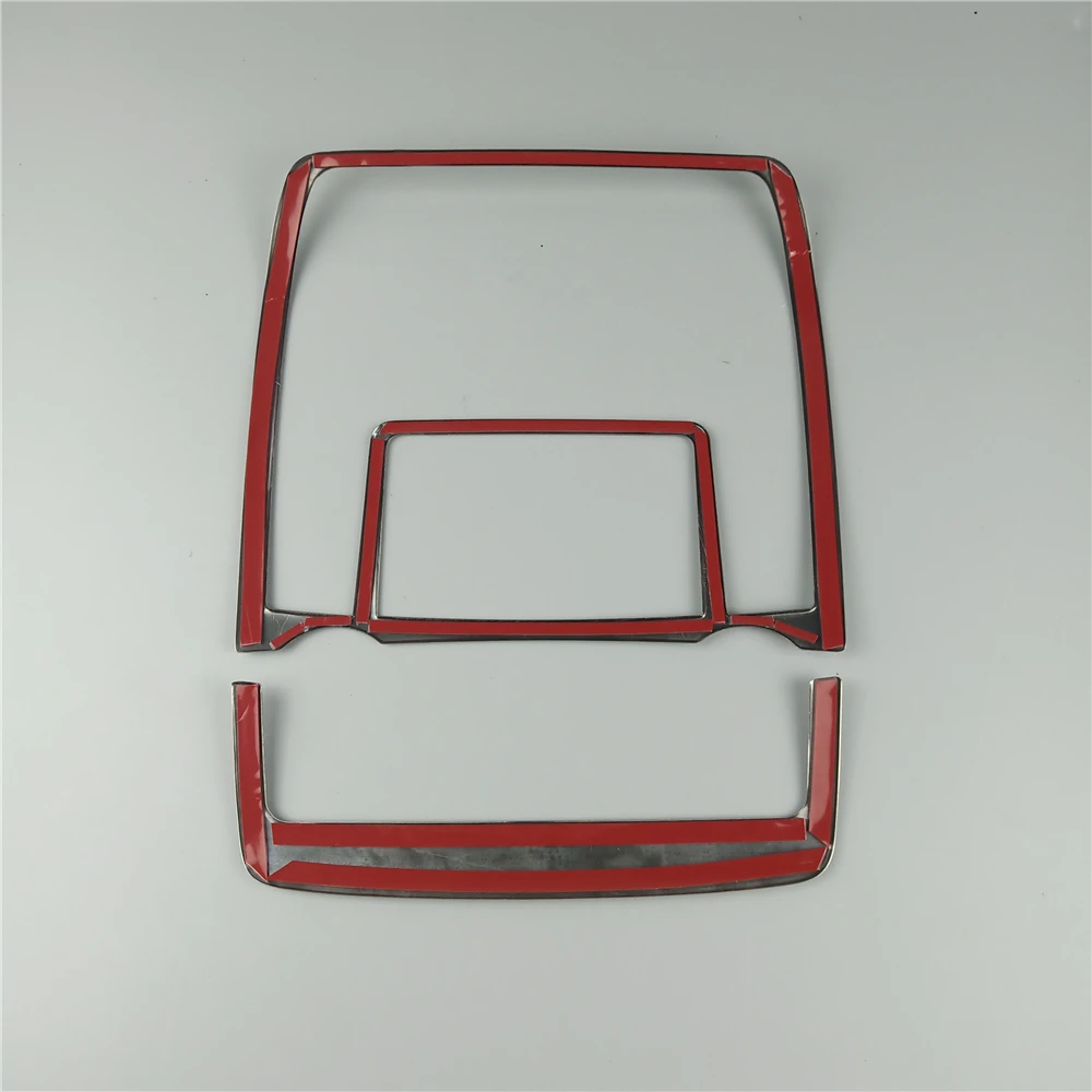 Black Car Roof Reading Lamp Frame Decoration Cover Trim 2Pcs For BMW X5 E70 X6 E71 2008-2014 Stainless Steel