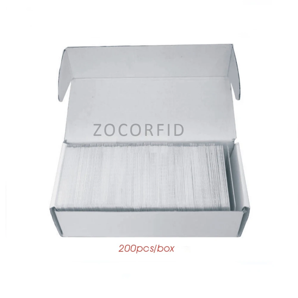 100pcs Id 카드 얇은 ID 액세스 제어 카드 125KHZ TK4100 흰색 RFID 카드 크기 85.5X5 4mm/ 10 번호 코드