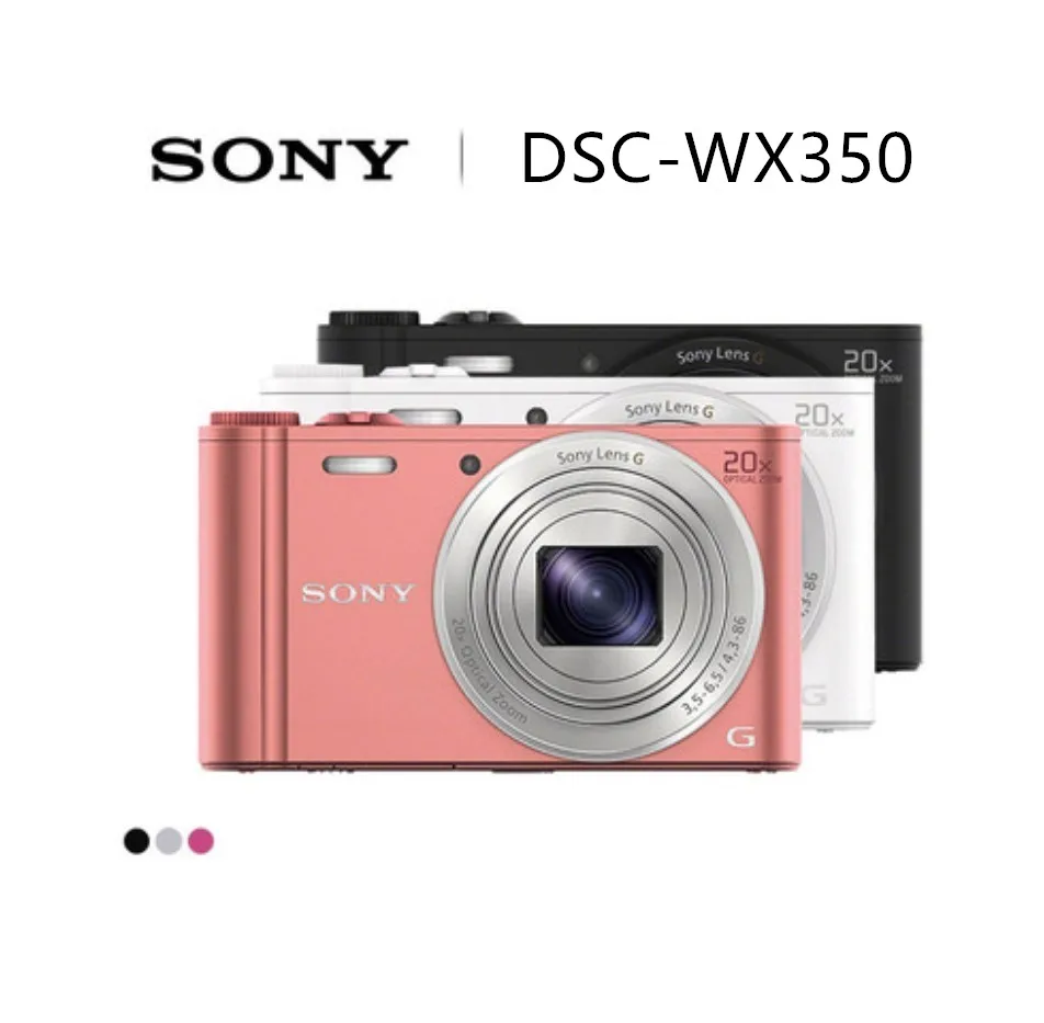 

SONY WX350 Cyber-Shot Компактная цифровая камера, 18 МП, 20x зум, Wi-Fi, Sony WX350, Фирменная новая Оригинальная камера