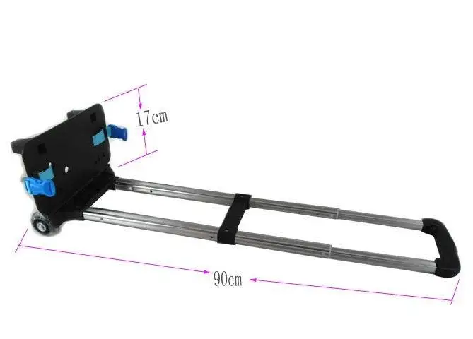 2 Wheel Fold Pull Rod Bracket Roll Cart Trolley School Bags Mochila Infantil Rodinha Mochilas School Kids Flash Wheels