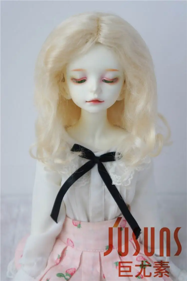 

JD029 1/12 1/6 1/4 1/3 Fashion mohair bjd doll wigs size 3-4inch 6-7inch 7-8inch 8-9inch Long wave doll hair doll accessories