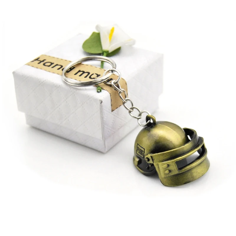 PUBG  Keychain Men Jedi Helmet Anime Key Chain  Metal Car Game Key Ring  Banner Holder Jewelry Gift Souvenirs
