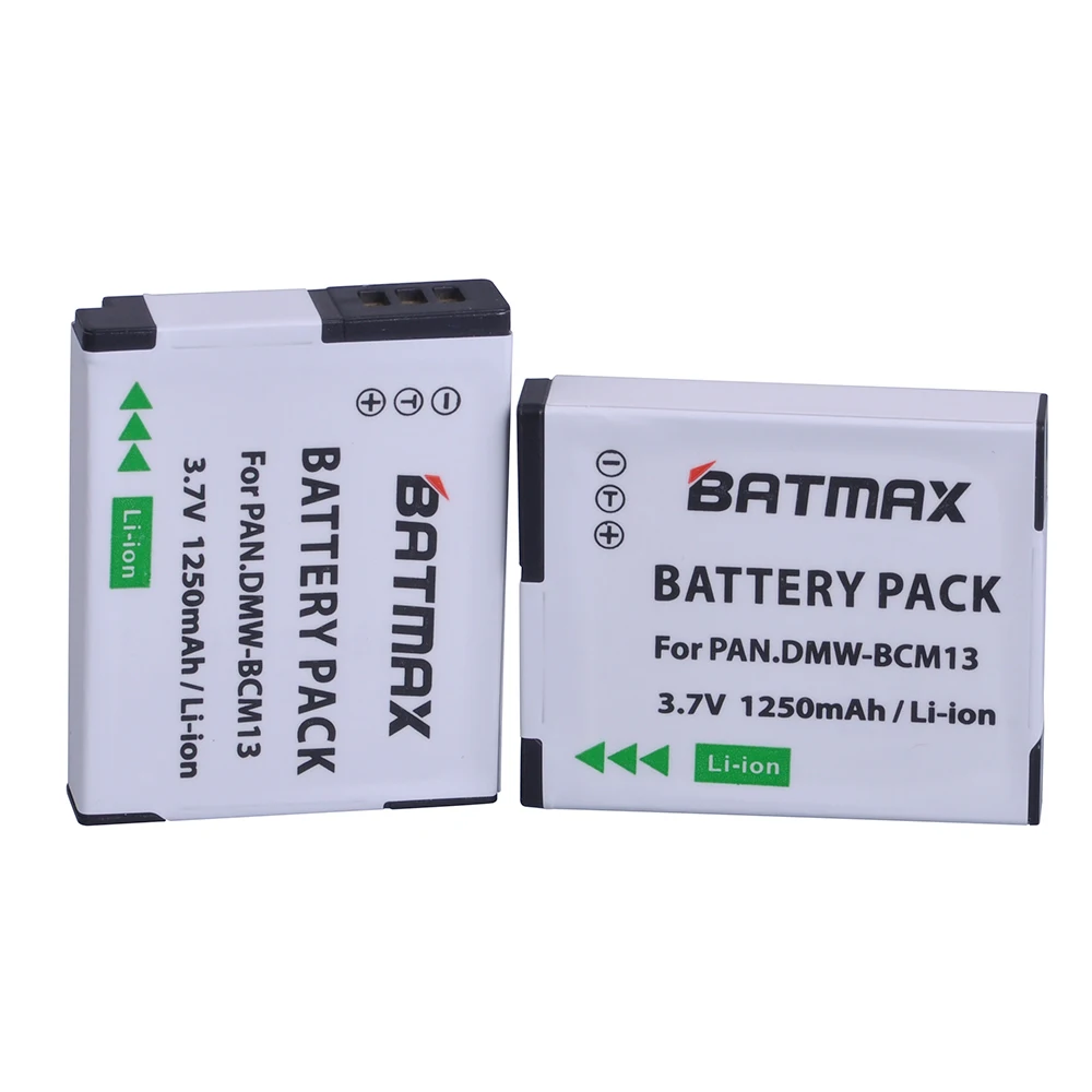 Batmax 3Pcs DMW-BCM13 BCM13 DMWBCM13 Battery for Panasonic Lumix ZS40, TZ60, ZS45,TZ57, ZS50 ,TZ70, ZS27,TZ37, and TZ41