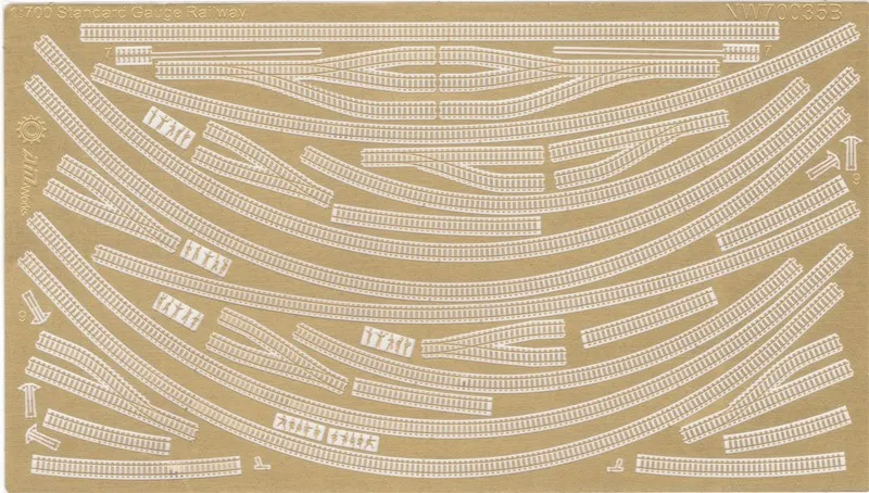 1/700 Standard Gauge Railway for Diorama Model Accessory