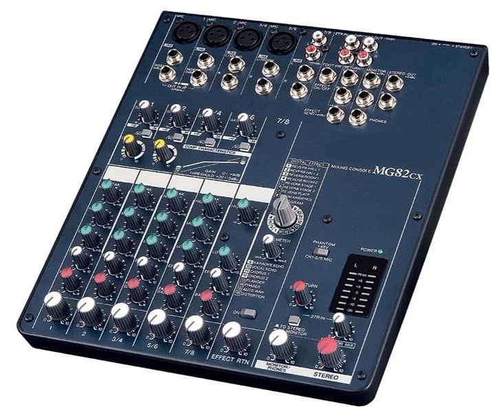 TIANCO-mezclador profesional MG82CX de 8 canales para DJ, consola de mezclas de audio con efectos, 48V, alimentación fantasma, DSP