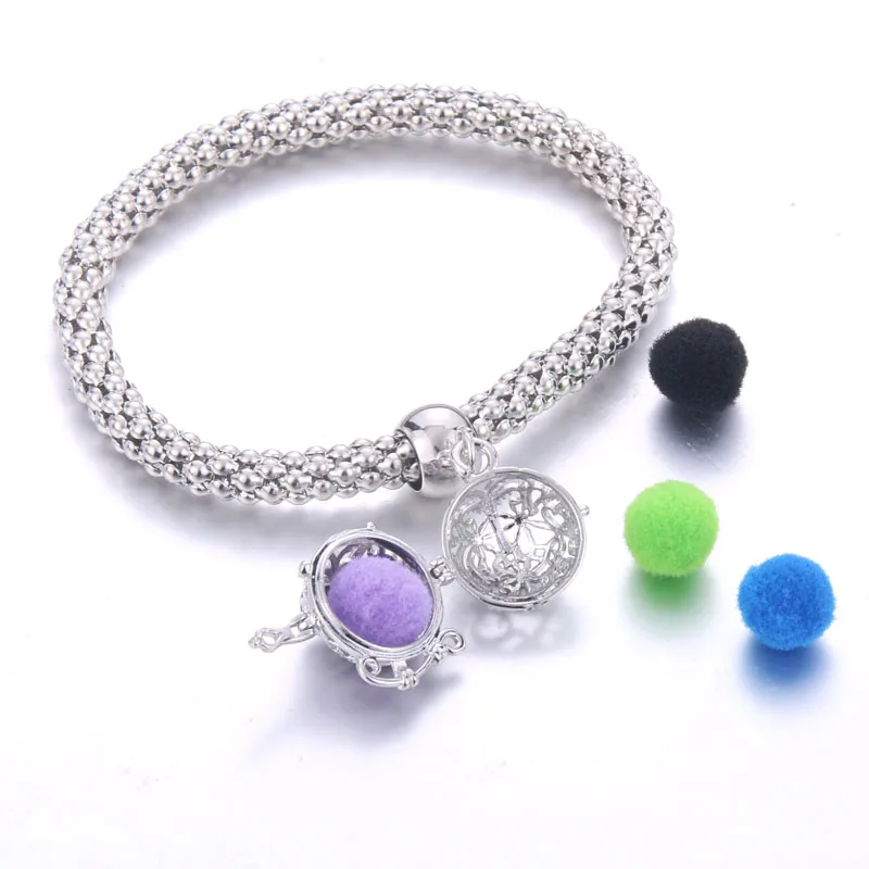 Aromatherapy Bracelet Jewelry perfume Aroma Diffuser Essential Oil Diffuser constellation Pendant Locket Bracelet With Pads