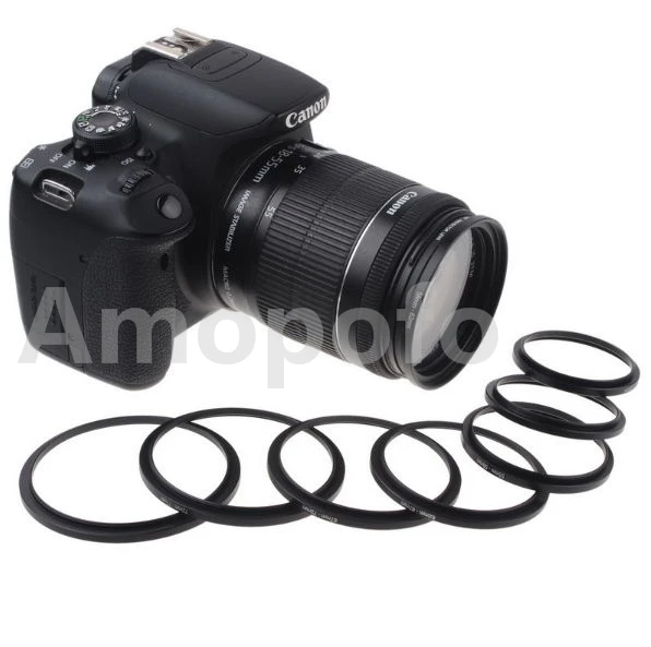 NEW 52-55/58/62/67/72/77/82mm /52mm to 55-82mm Step Up Ring Filter Adapter Macro Reverse Ring Adapter