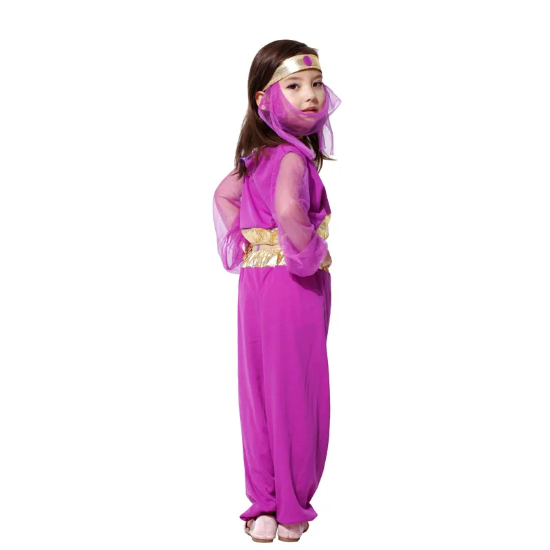 Nieuwjaar Kerstmis Carnaval Halloween Kinderen Fancy Dress Buikdans Kinderen Meisje Arabisch Kostuum Arabische Prinses Cosplay Kleding
