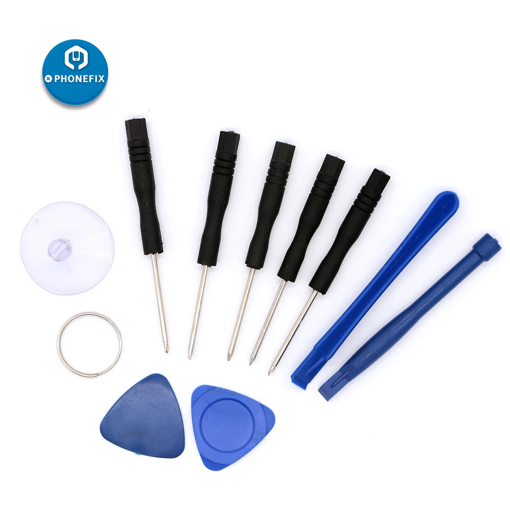 11 in 1 Kit di strumenti per leva di apertura Spudgers Kit di strumenti manuali per leva Kit di strumenti di riparazione professionali per telefono cellulare iPhone Samsung huawei