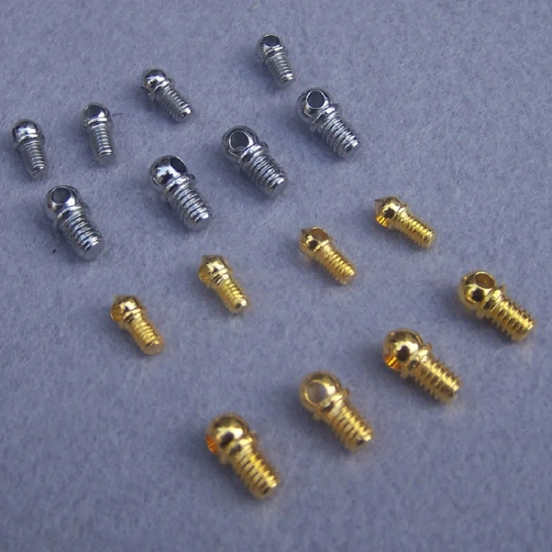 100pieces/lot M3x8mm M4x8mm m4x10mm eye screw with 2mm side hole lighting hardware crystal fittings accessories