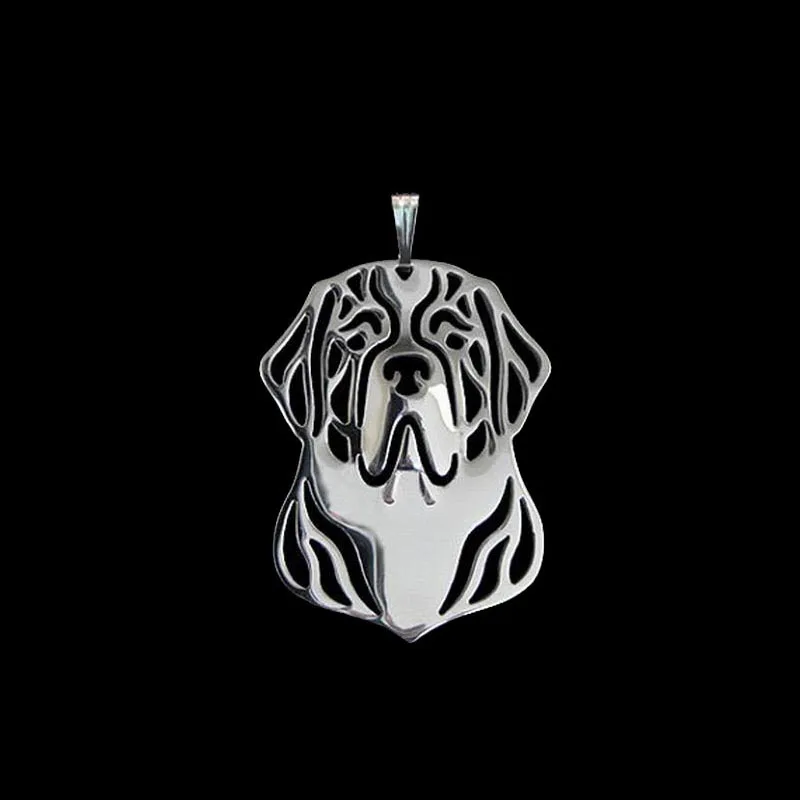 Jewelry Metal St. Bernard Pendants Fashion Women Dog Pendants