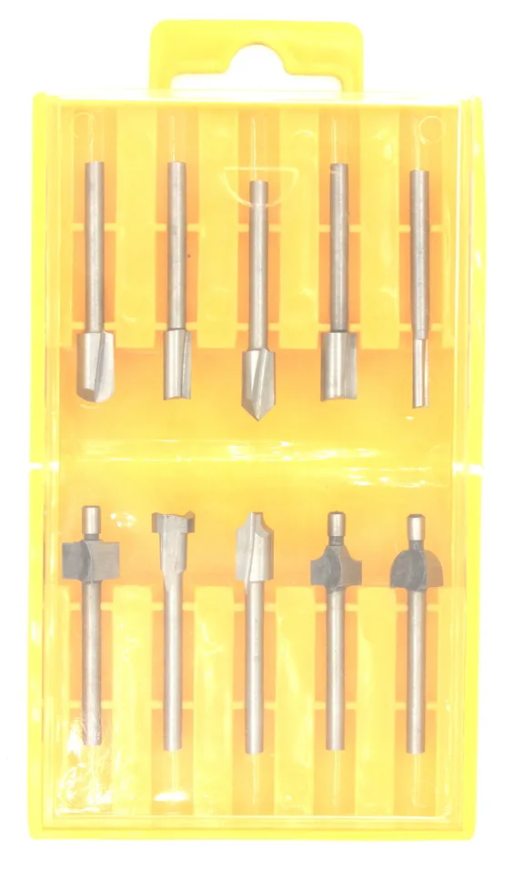 10pcs/set HSS router bits for electric router