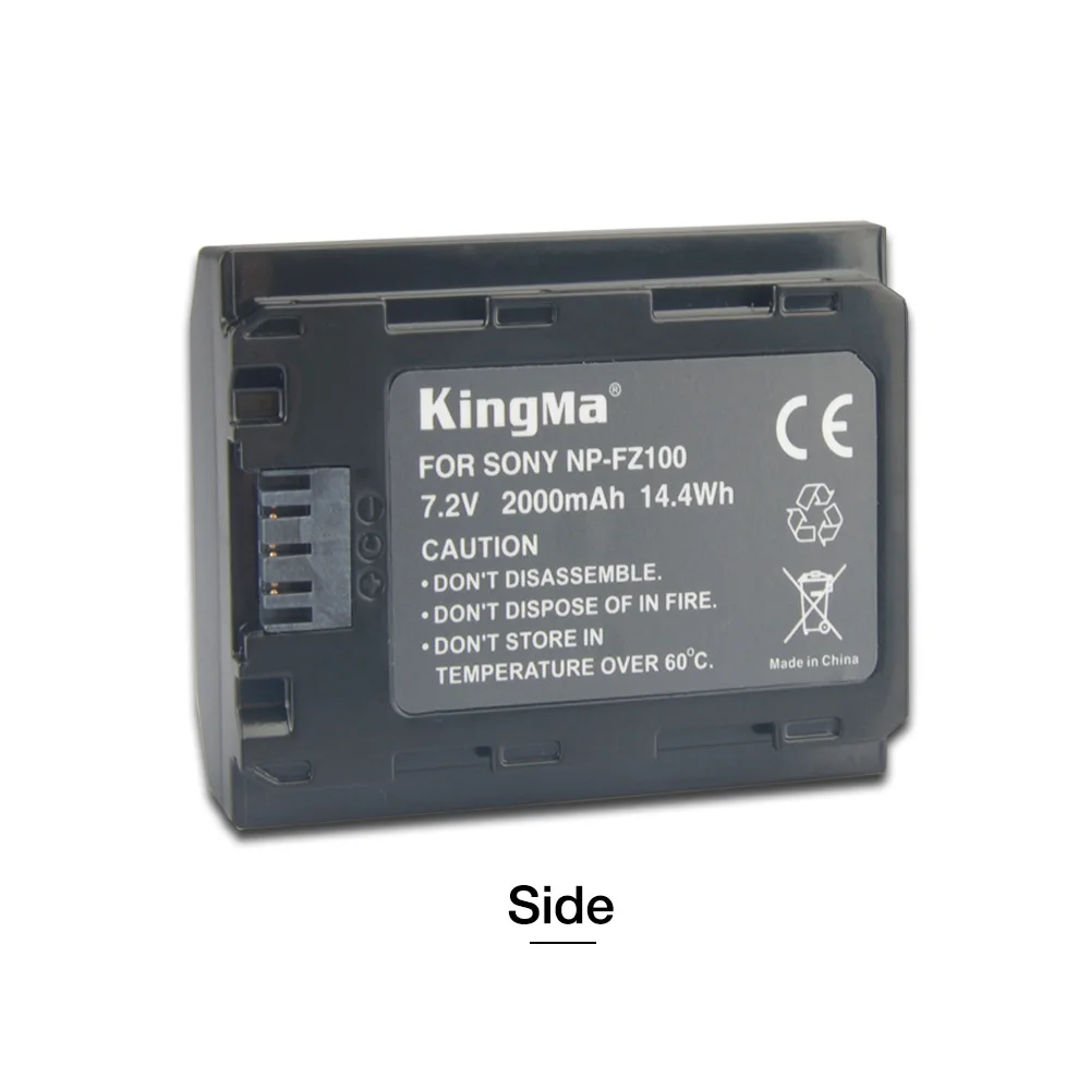 2000mah KingMa 2pcs np-fz100 Battery NP FZ100 Rechargeable Battery for SONY ILCE-9 A7m3 a7r3 A9 7RM3 BC-QZ1 micro single camera