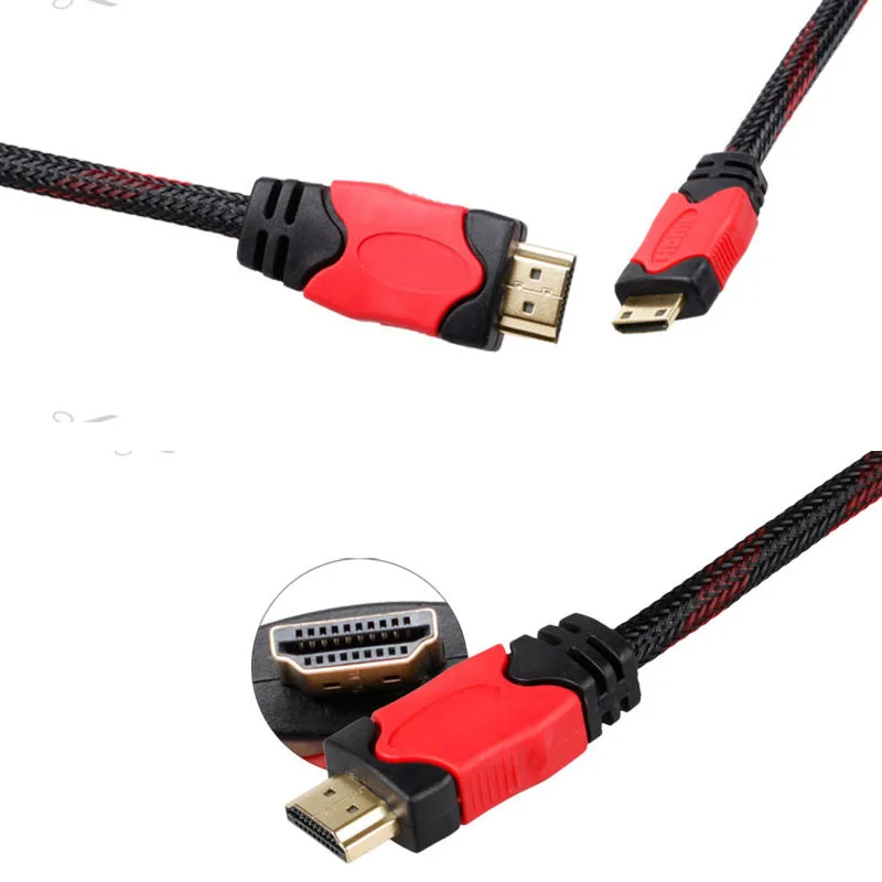 Mini hdmi to HDMI HD line, camera Taipower p85 flat panel TV 1.4 mini small turn