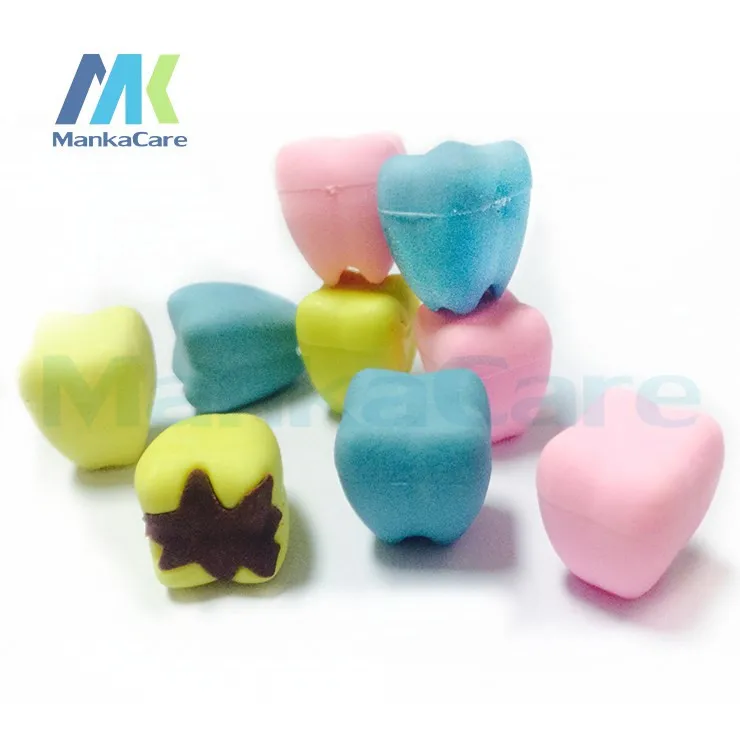 50 pcs Special Cute Tooth type Eraser Rubber Eraser Cleansing Kid Child Gift Toy School Stationery Products dental clinic gift