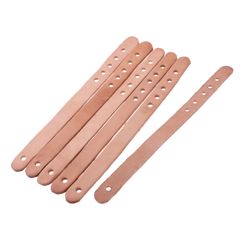 6 Pieces Pool Eight Ball Billiards Table Pocket Rail Slide Track Leather Belt Replacement Chinese Billiard Table Accessories
