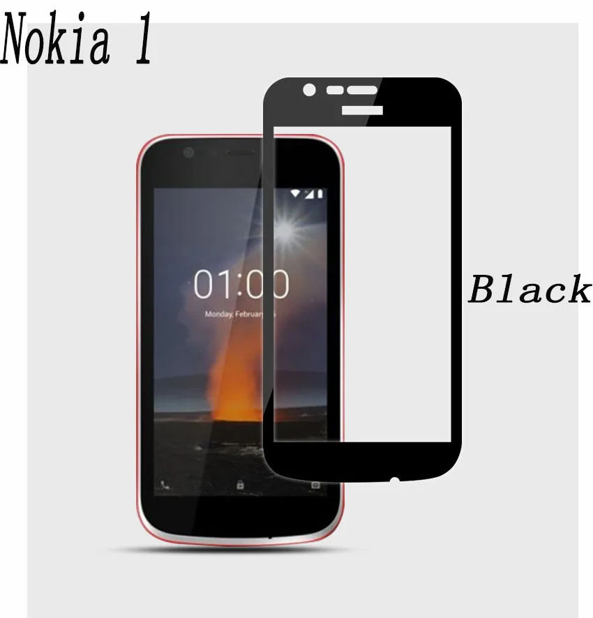 2.5D 9H Full Glue Tempered Glass For Nokia 1 3 7 2.1 3.1 5.1 6.1 Plus X5 X6 Black Full Cover 9H Protective film Screen Protector