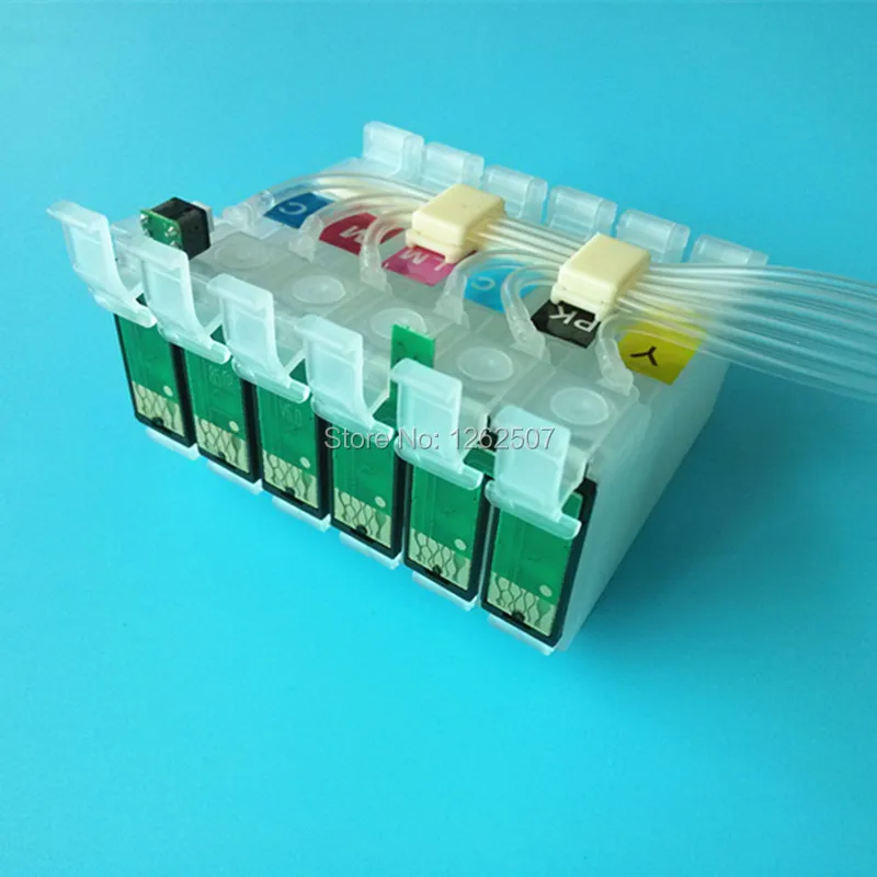 T0791-T0796 79 Doorlopende Inkttoevoersysteem Voor Epson Stylus Foto 1400 1500W P50 Artisan 1430 Px650 660 660 700W 710W 720