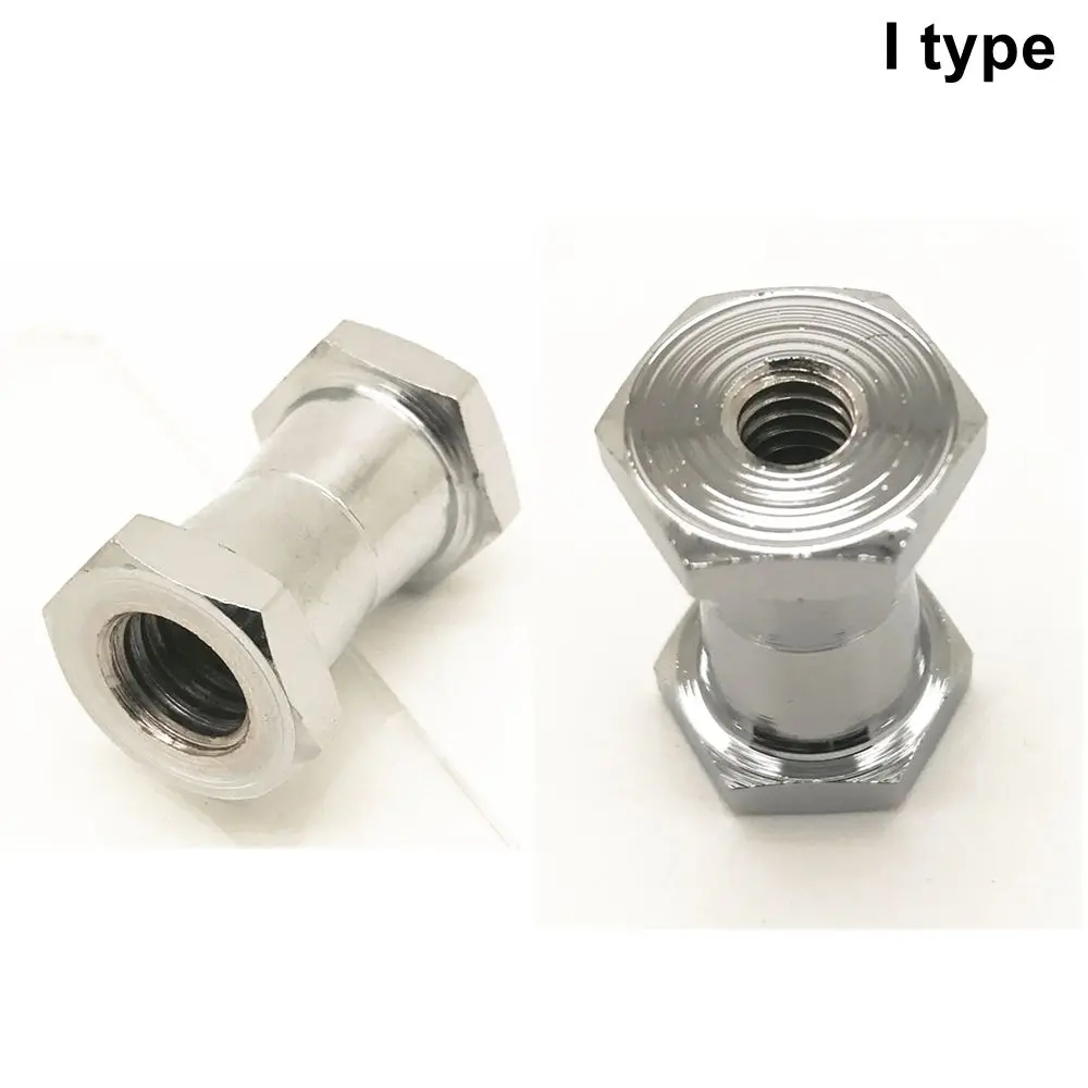 6in1 1/4 ''Ke 3/8'' Female Male Thread Spigot Stud Perangkat Adapter Sekrup Konversi untuk Payung Flash Light Tripod Aksesori Studio