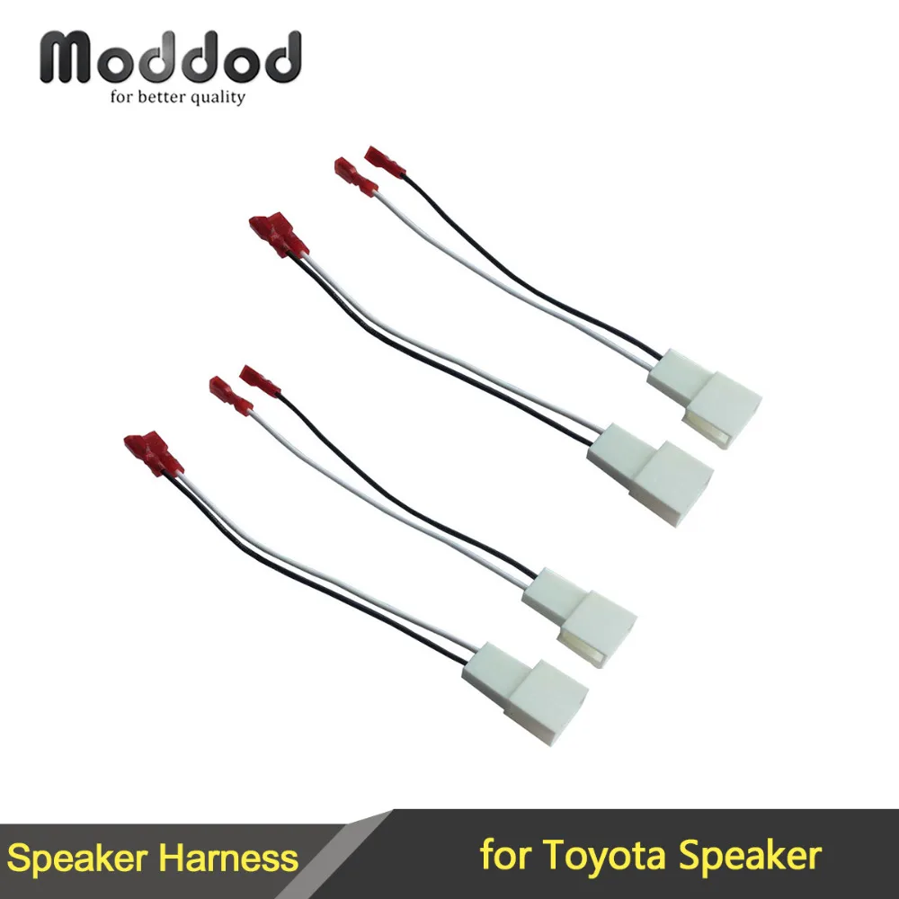 Untuk Toyota Speaker Kawat Harness Menghubungkan Aftermarket untuk OEM Adaptor Plug Set Konektor Kabel Adaptor Kabel