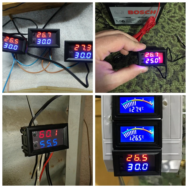 DC 12V 10A -50-110C Mini Microcomputer Temperature Controller Thermostat Regulator Temp. Adjustable Gauge