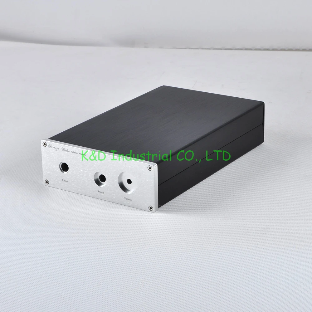 

1pc Aluminum Headphone Amplifier Enclosure Case Preamp Chassis CD DAC Box Audio DIY Socket