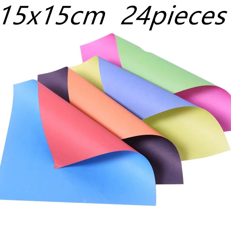 15x15cm Square Origami Paper Double color Side Folding Papers Kids Handmade DIY Scrapbooking Craft Decoration