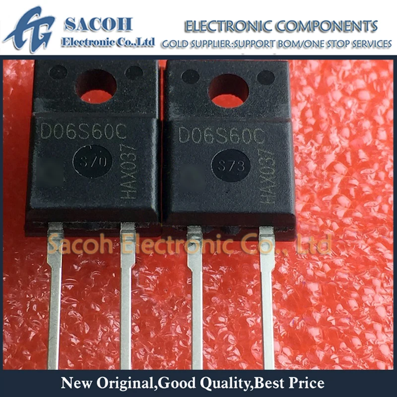 

Refurbished Original 10Pcs/Lot IDV06S60C D06S60C TO-220F 6A 600V SiC Silicon Carbide Schottky Diode