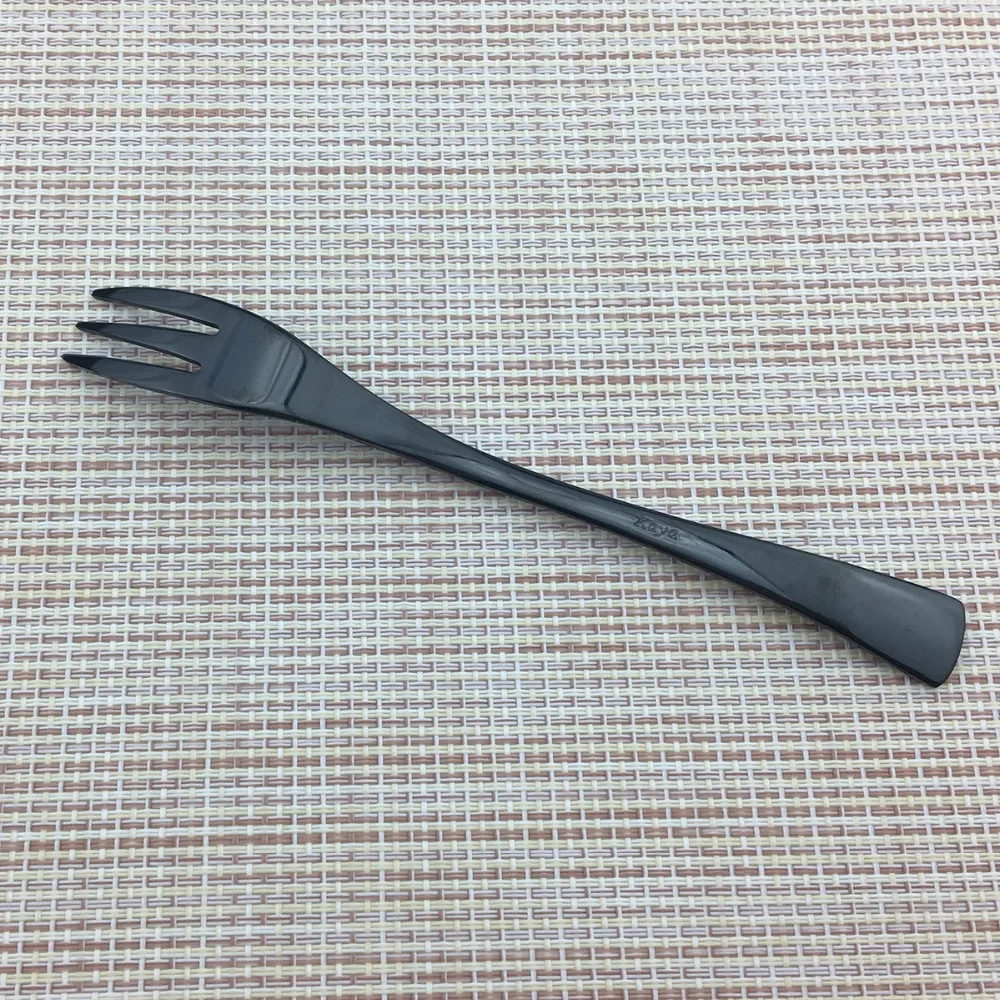 6Pcs/Set Black Cutlery Set 18/10 Stainless Steel Silverware Dinnerware Serrated Steak Knife Fork SpoonTableware Set