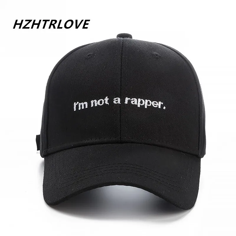 High Quality Brand Letter i\'m not a rapper Snapback Cap Cotton Baseball Cap For Adult Men Women Hip Hop Dad Hat Bone Garros