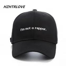 High Quality Brand Letter i'm not a rapper Snapback Cap Cotton Baseball Cap For Adult Men Women Hip Hop Dad Hat Bone Garros