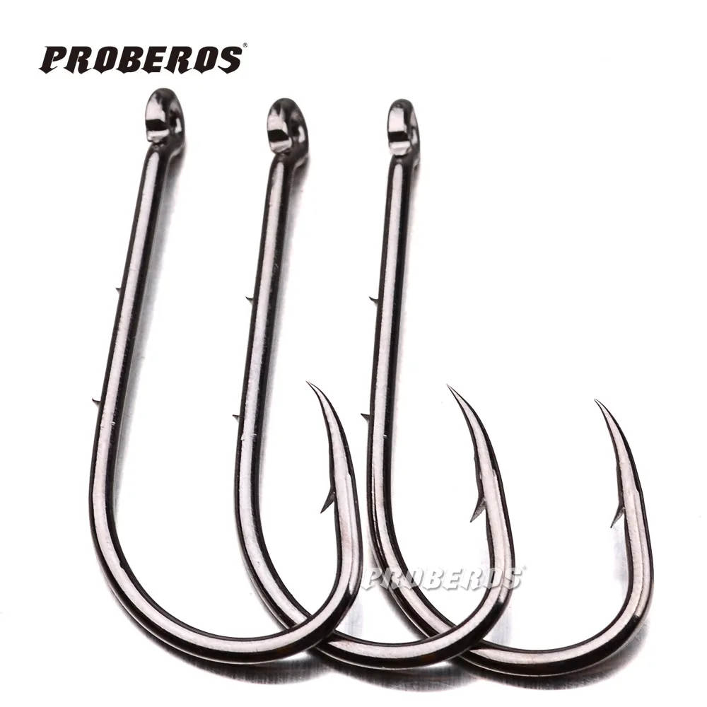 

New 100pcs/lot Baitholder Hook Jig Big Fishing Hooks Black HIgh Carbon Steel Carp Fishing Tackle Fishook Free Shipping