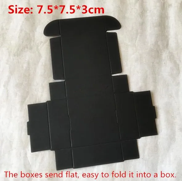 

100pcs/lot-7.5*7.5*3cm Blank Black Aircraft Cardboard Pasty Boxes, Handmade Gift/ Jewelry/ Snack Packing Boxes,