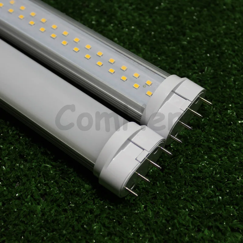 Luz conduzida do tubo, 2G11, 36W, 2G11, 9W, 12W, 15W, 18W, 22W, SMD2835, tampa geada clara, 85-265V, warm and Cool White, Real Power, Frete Grátis