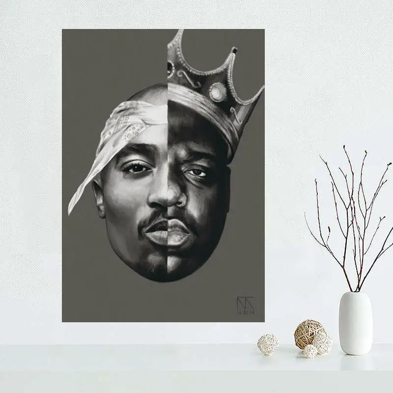 P#193 Custom 2PAC Snoop Dogg #t Home Decor modern For Bedroom Wall Poster Fabric Canvas Cloth Poster