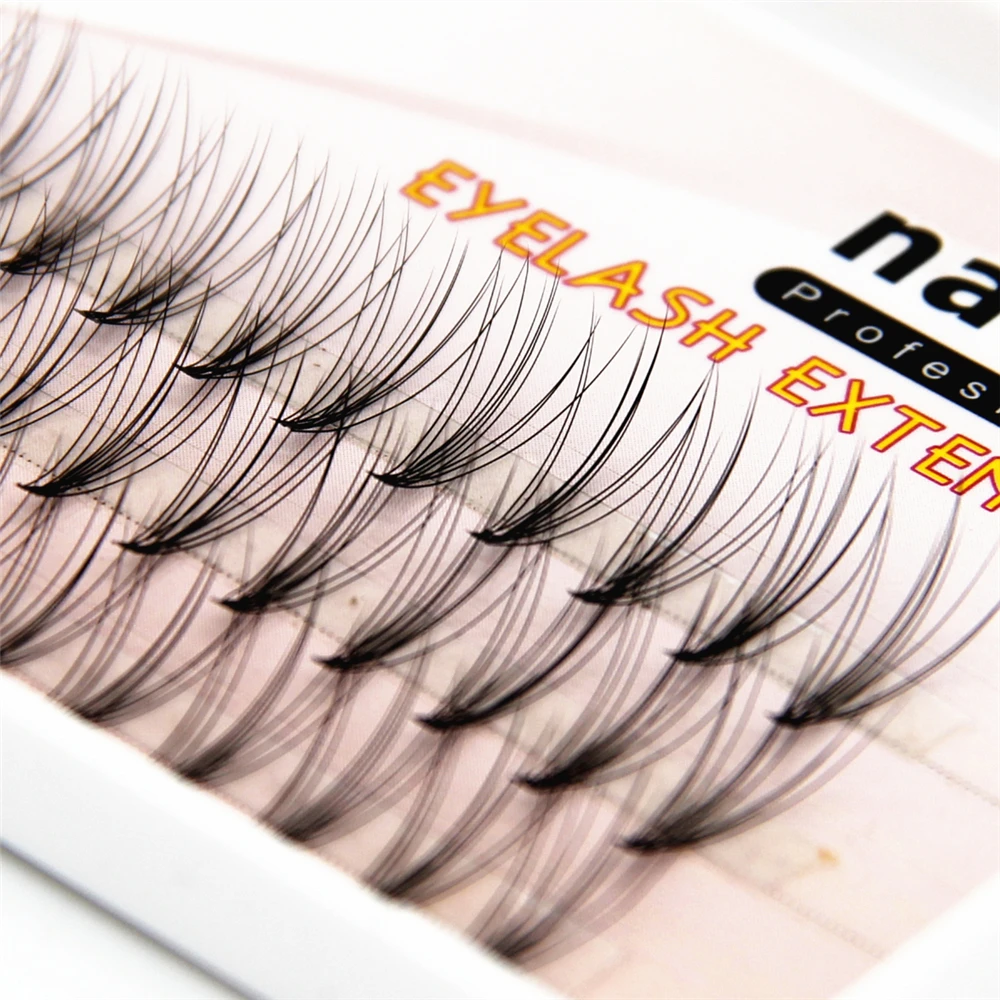 NAVINA New Arrival Luxury Eyelashes 10d Natrual mink hair silk lashes eyelash extensions fake lashes 0.07 thickness