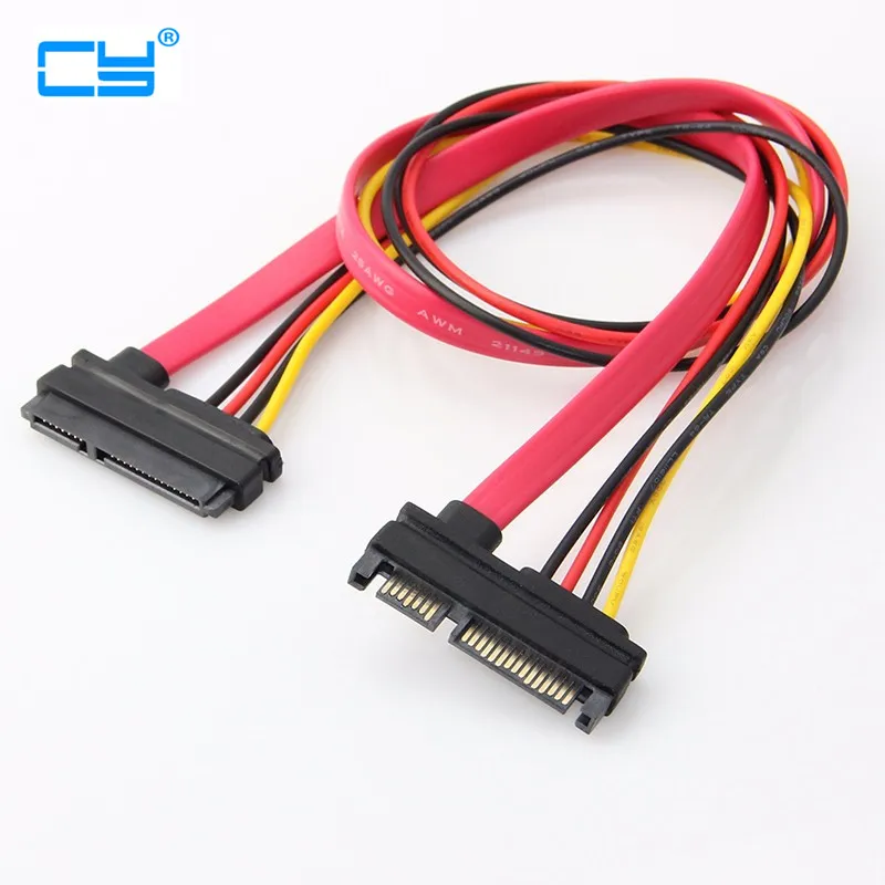 

SATA 22Pin Male to Female 7+15 Pin SATA Data Power Extension Cable 30CM 50CM