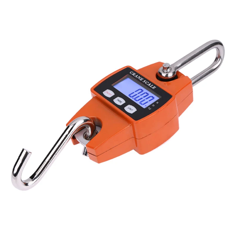 

300kg Handle Digital Scale Industrial Crane Scale Portable LCD Electronic Scale Heavy Duty Hanging Weighting Hook Scale