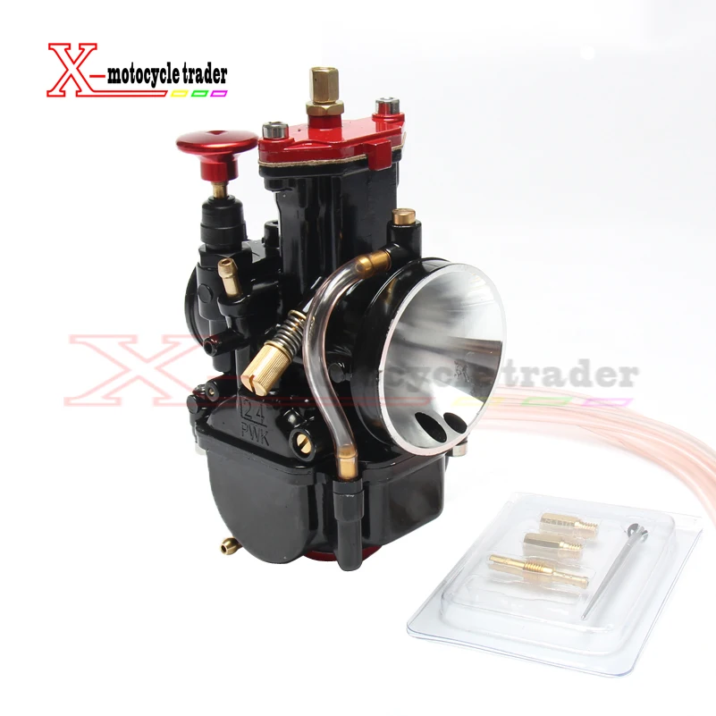 PWK Carbureor 21 24 26 28 30 32 34mm Universal Black Mikuni Maikuni PWK Carburetor Parts Scooters With Power Jet Motorcycle ATV