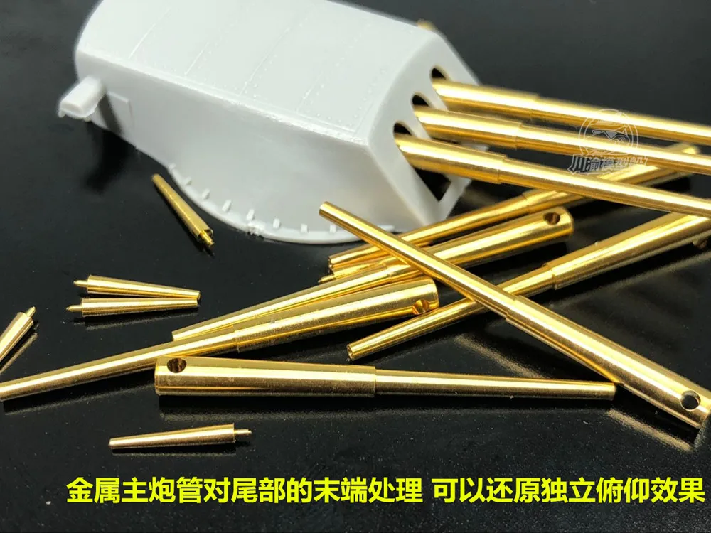 Barel Kuningan Skala 1/350 356mm untuk Model Kapal HobbyBoss 86501 Arizona