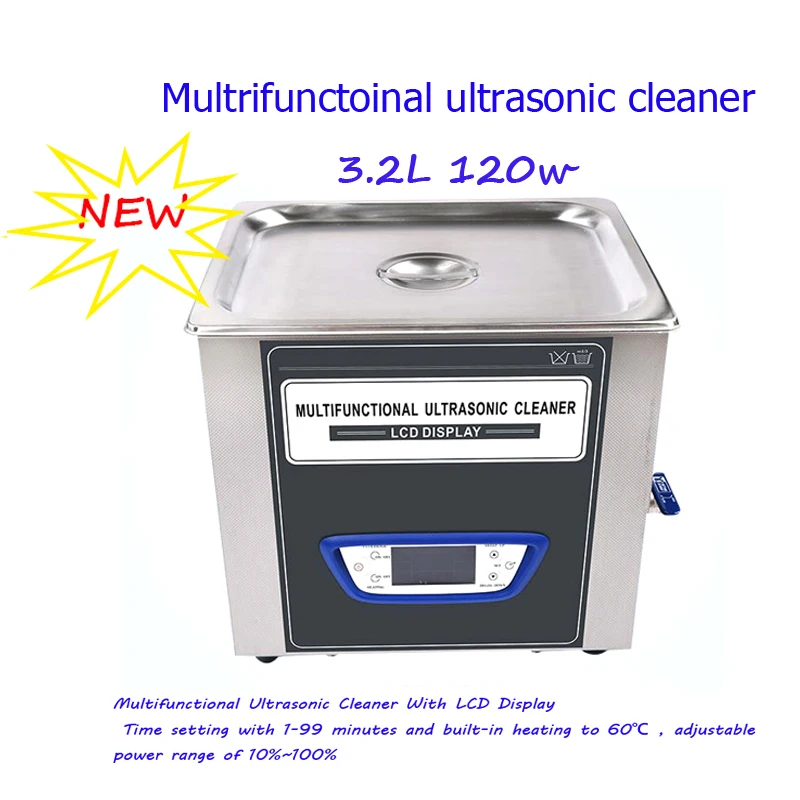 

Ultrasonic cleaner 40kHZ 3.2L Multifunctional Adjustable Power Ultrasonic Golf Ball Cleaner With Degas Function