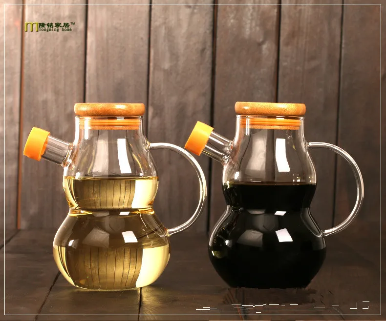 1PC Oil Vinegar Bottle Creative Soy Sauce Oiler Leak-proof Olive Oil Storage Jars Kitchen Accessories Cooking  Tools OK 0356