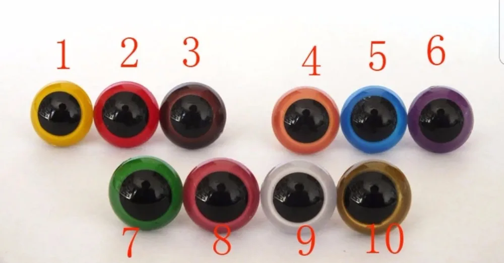 Free Shipping By EMS 18mm Safety Eyes For Ao Sirapat --1,4,8 Each Color 300pcs