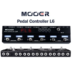 Mooer PCL6 Pedal Controller Programmable Loopswitcher with 6 Loops L6 PL6 With Free connector