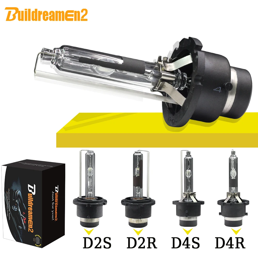 Buildreamen2 35W D2S D2C D2R D4S D4R bombilla de xenón HID 4300K 6000K 8000K 10000K 12V lámpara de faro de coche 2 piezas